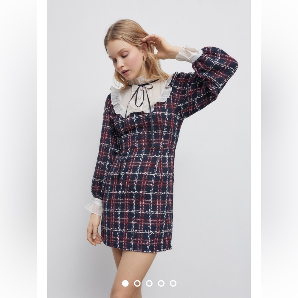 Sister Jane Peggy Tweed Mini Dress